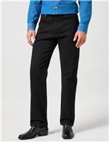 Wrangler Regular Fit Pure Cotton Cowboy Jeans Black