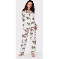 Jersey Zebra Print Maternity Pyjama Set