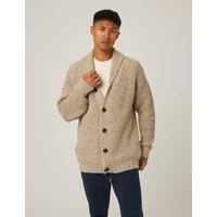 Peregrine Waffle Shawl Cardigan Cream