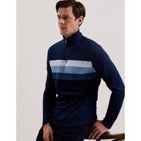 Longman Ombre Detail Half Zip Sweatshirt