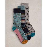 3pk Novelty Cotton Rich Socks