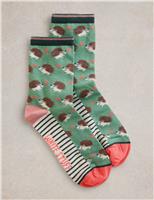 Cotton Rich Hedgehog Ankle High Socks