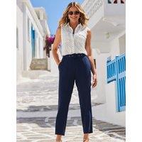 Belted Tapered Trousers