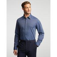 Slim Fit Pure Cotton Polka Dot Shirt