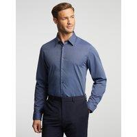 Slim Fit Pure Cotton Polka Dot Shirt