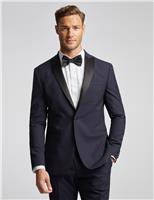 Ted Baker Slim Fit Wool Rich Tuxedo Jacket Navy