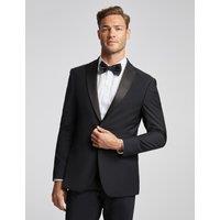 Ted Baker Slim Fit Wool Rich Tuxedo Jacket Black