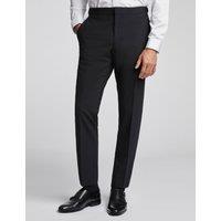 Slim Fit Wool Rich Flat Front Trousers
