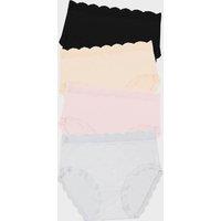4pk High Rise Full Briefs