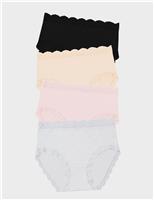 4pk High Rise Full Briefs