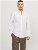 JACK & JONES Slim Fit Pure Cotton Oxford Shirt White