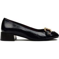 Patent Leather Slip On Stirrup Court Shoe