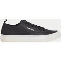 Faux Leather Lace Up Trainers