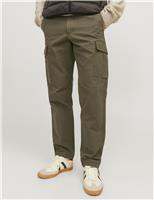 Regular Fit Pure Cotton Cargo Trousers