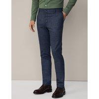 Slim Fit Pure Cotton Checked Trousers