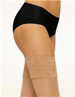20 Denier Lace Trim Hold-Ups