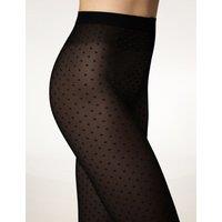 20 Denier Sheer Opaque Polka Dot Tights