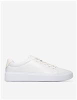 Cole Haan Leather Grand Crosscourt Traveler Lace Up Trainers White