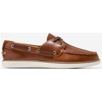Cole Haan Leather Slip-On Grandpro Windward Boat Shoe Dark Brown