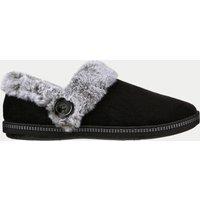 Skechers Cozy Campfire Fresh Toast Moccasin Slippers Black