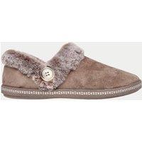 Skechers Cozy Campfire Fresh Toast Moccasin Slippers Taupe