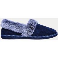 Skechers Cozy Campfire Team Toasty Moccasin Slippers Navy