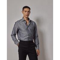 Pure Cotton Jacquard Paisley Shirt