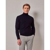 Pure Wool Roll Neck Jumper