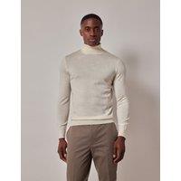 Pure Wool Roll Neck Jumper
