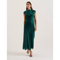 Draped Midaxi Column Dress