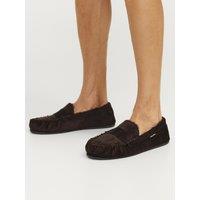 JACK & JONES Moccasin Slippers Brown