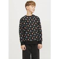 Cotton Rich Christmas Print Sweatshirt (8-16 Yrs)