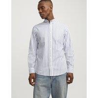 JACK & JONES Slim Fit Pure Cotton Oxford Shirt Blue Mix