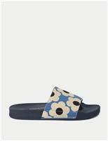 Regatta Orla Floral Flat Sliders Blue Mix
