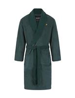Lyle & Scott Cotton Blend Dressing Gown Blue Mix