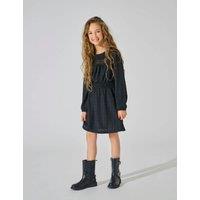 Checked Lace Insert Dress (7-14 Yrs)