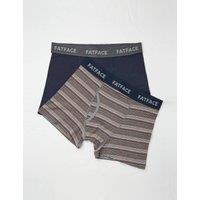 2pk Cotton Stretch Striped & Plain Boxers