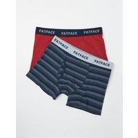 2pk Cotton Stretch Striped & Plain Boxers