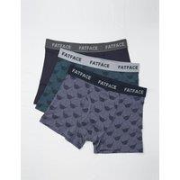 3pk Cotton Stretch Highland Cow Boxers