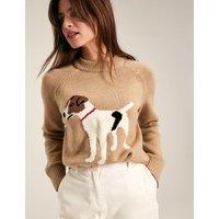 Cotton Rich Dog Round Neck Jumper with Wool