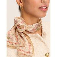 Pure Silk Printed Paisley Scarf