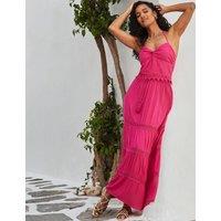 Lace Trim Halter Neck Cami Top