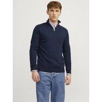 Cotton Rich Half Zip Jumper