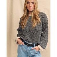 Pure Cotton Textured Jumper