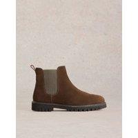 Suede Slip-On Chelsea Boots