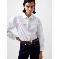 Pure Cotton Embroidered Collared Shirt