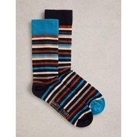 Striped Cotton Rich Socks