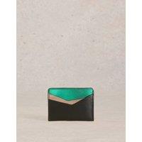 Leather Metallic Card Holder