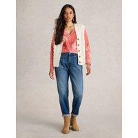 Pure Cotton Printed Notch Neck Top