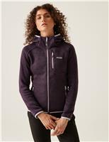 Regatta Newhill Hooded Zip Up Fleece Purple